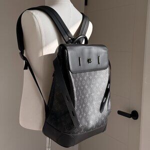 Sleek Louis Vuitton Monogram Eclipse backpack